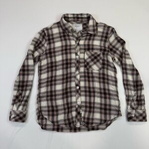 Rails Checkered Shirt in Black and Cream